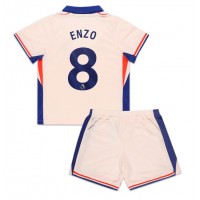 Camiseta Chelsea Enzo Fernandez #8 Segunda Equipación Replica 2024-25 para niños mangas cortas (+ Pantalones cortos)